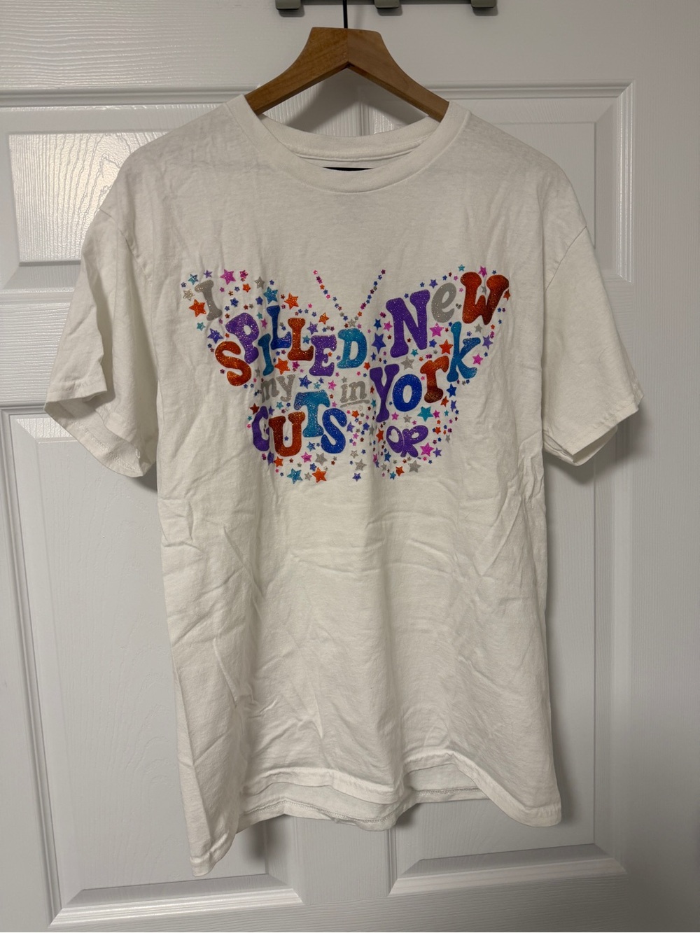 Olivia Rodrigo GUTS Tour NYC MSG Exclusive “I Spilled My GUTS” Tee L